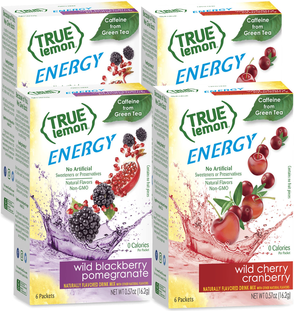 True Lemon Energy Variety Pack front view ready for a quick refresh.