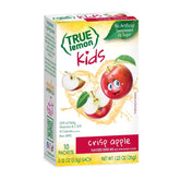 True Lemon Kids Crisp Apple packet closeup shows simple ingredients.