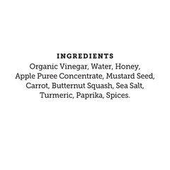 Ingredients closeup of True Made Foods Honey Mustard with hidden veggies