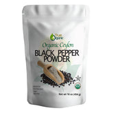 True Organic Black Pepper Ground 1lb bag enhances cooking with fresh aroma and flavor.