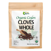 True Organic Ceylon Cloves Whole in a paper bag with rich aroma for baking
