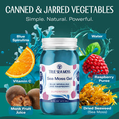 TrueSeaMoss gel added to a drink for a smooth, nutrient boost.