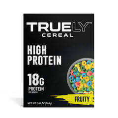 Truely Cereal honey flavor bowl ready for milk and a quick energy boost.