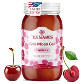 TrueSeaMoss cherry gel jar, ready for versatile daily use.