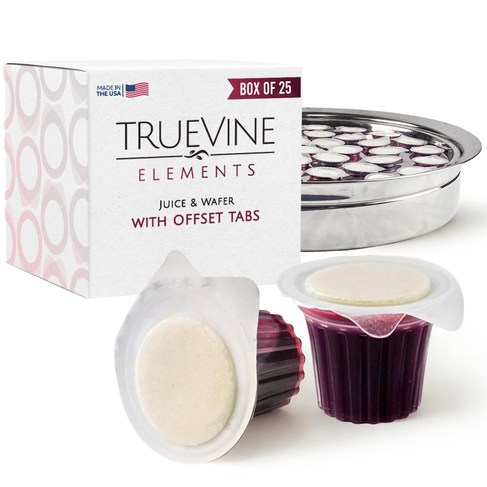 TrueVine Elements Cup with wafers set, ideal for reverent, ready-to-share Communion.
