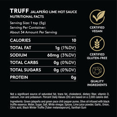 TRUFF ingredients close-up showing premium truffle and lime flavors