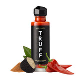 TRUFF Original Black Truffle Hot Sauce bottle front elevates pasta and pizzas with gourmet aroma