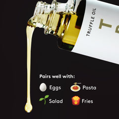 TRUFF White Truffle Oil blends olive oil with real white truffle.