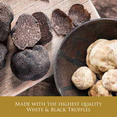 TruffleHunter English truffle oil bottle delivers smooth nutty finish on salads