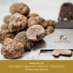 TruffleHunter white truffle oil finished-dish drizzle boosts earthy flavor