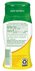 Truvia lemon liquid sweetener enhances coffee and tea with citrus notes.