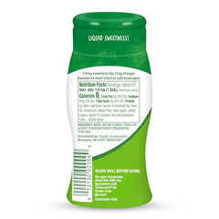 Yogurt topped with Truvia liquid sweetener for flavor enhancement.