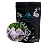 TRYVERA decaffeinated oolong tea triangles ready for caffeine-free hot brew