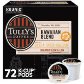 Tully's Hawaiian Blend K-Cup pod ready for a quick, flavorful morning brew.