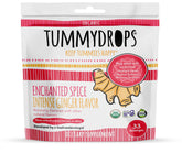 Tummydrops Enchanted Spice bottle pour highlights bold ginger flavor for spice lovers.