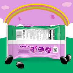Tundras Candy Easter Black Licorice Jelly Beans close-up shot highlighting color and texture