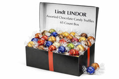Tundras Lind.t Assorted Truffles 65-count box for gifting and sharing at gatherings.