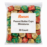 Tundras St. Patrick's Day peanut butter cups with green foil, perfect for festive dessert displays.