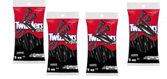 Close-up of soft chewy texture highlighting authentic black licorice flavor.