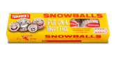 Tunnock's Snowballs pack front view, a classic coconut-coated treat for snacking.