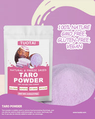 TUOTAI Freeze Taro Powder smoothie shows rich color for healthy blends