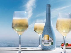 Two-bottle Tuscanini duo display on a table for entertaining