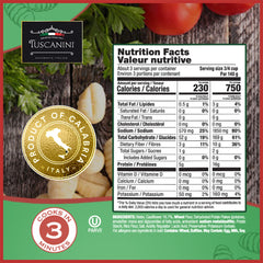 Raw Tuscanini gnocchi cauliflower-potato dumplings in vacuum-sealed packaging