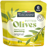 Tuscanini Original Olive Pouch — convenient, oil-free snack for on-the-go moments.