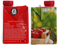 Close-up of Tuscanini passata texture showing rich tomato consistency.