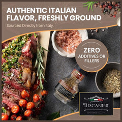 Tuscanini Premium Italian Medley Spice Grinder grinding action delivers aroma.