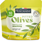 Tuscanini Snack Olives Original pouch – grab-and-go healthy snack.