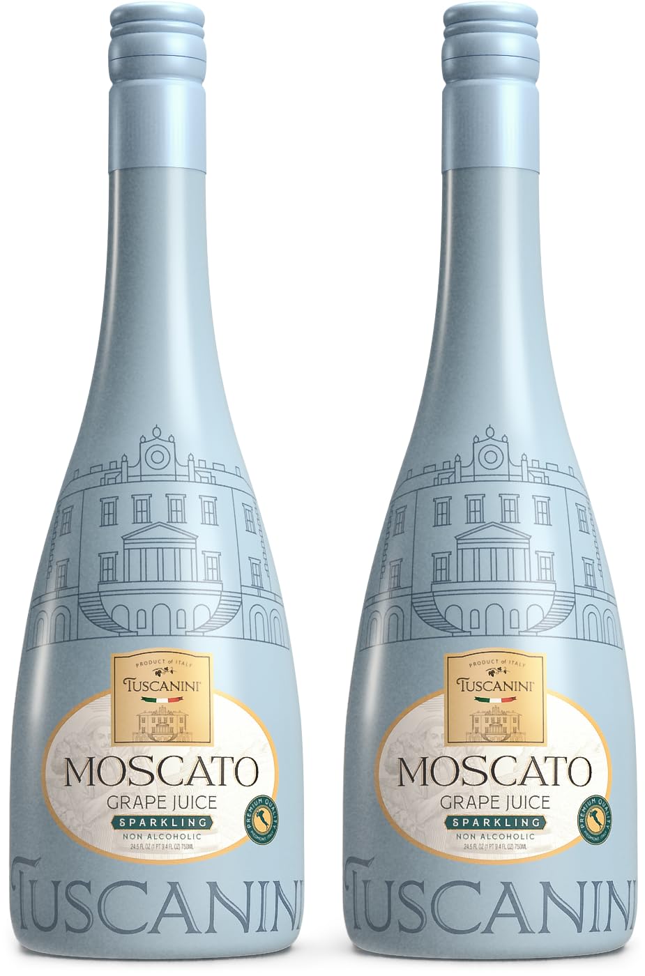 Tuscanini Sparkling Moscato bottle on a table, perfect for celebrations.