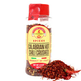 TUTTOCALABRIA Calabrian chili flakes in a jar add authentic heat to dishes.