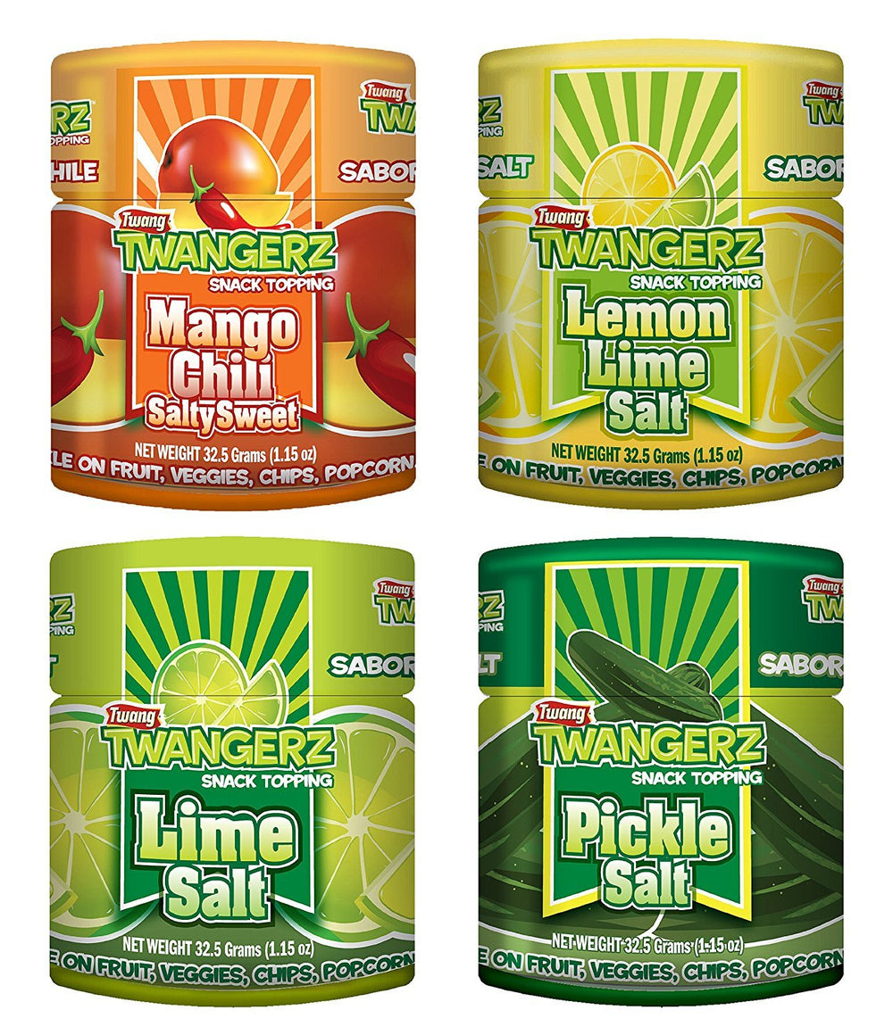 Twang Twangerz lime flavored salt topping adds bright citrus flavor to snacks.