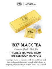 TWG 1837 Black Tea infusion reveals full flavor as it steeps
