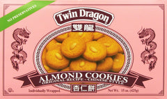 Twin Dragon Almond Cookies pack of 2 boxes, ideal for gifting or everyday snacking.