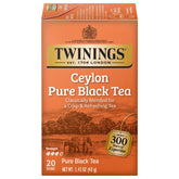Twinings Ceylon Orange Pekoe tea box of 20 tea bags for daily use