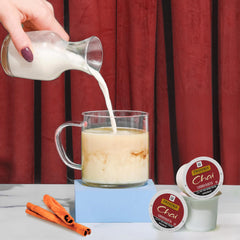 Twinings Chai Black Tea K-Cup Pods ice brew for refreshing sip.