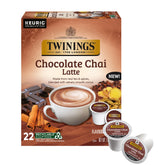 Twinings Chocolate Chai Latte pods pack ready for a quick café-style latte.