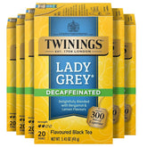 Twinings decaf Lady Grey tea bags ready for a smooth, caffeine-free cup