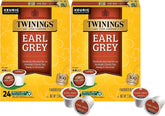 Twinings Earl Grey K-Cup box front for Keurig, convenient 48 pods.