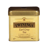 Twinings Earl Grey loose tea in a decorative tin with bergamot aroma