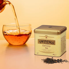 Cup of Twinings Earl Grey brewed to highlight citrus notes and smooth finish