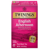 Twinings English Afternoon Tea tea bags in packaging for easy on-the-go brewing.