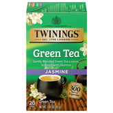 Twinings Green Tea with Jasmine bags pack, ready for fresh brew.
