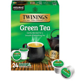 Twinings Green Tea K-Cup Pods 24-count box for convenient daily brews.