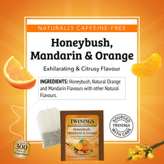 On the go pack of Twinings Honeybush Mandarin Orange tea for quick breaks
