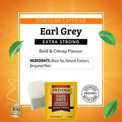 Hot or iced Twinings Earl Grey Extra Strong tea ready to be enjoyed