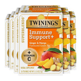 Twinings Immune Support Mango Ginger Green Tea tea bags for daily immune-support ritual.