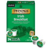 Twinings Irish Breakfast tea pods in a box for bold mornings